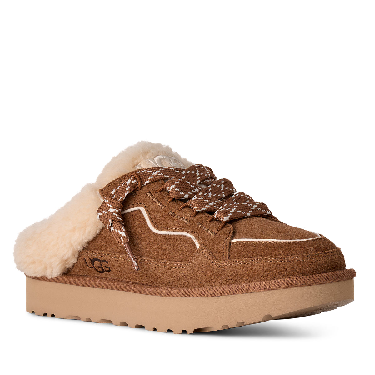 UGG LOWMEL MULE 1180313 כפכף סניקרס זמש קאמל