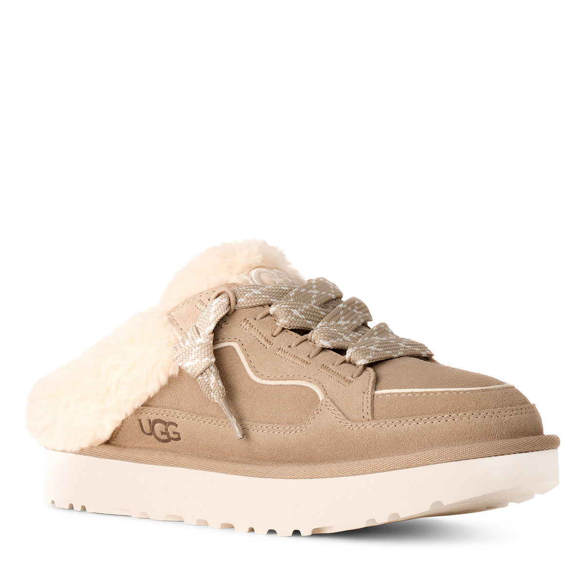 UGG LOWMEL MULE 1180313 בז׳ כפכף סניקרס מונלייט