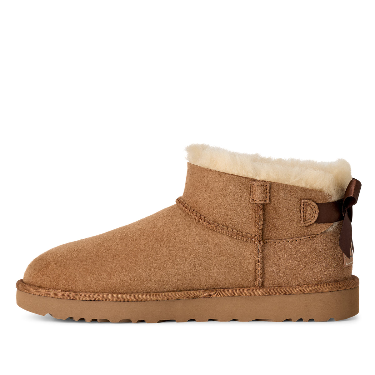 UGG ULTRA MINI BAILEY BOW 1185491 מגפון זמש קאמל