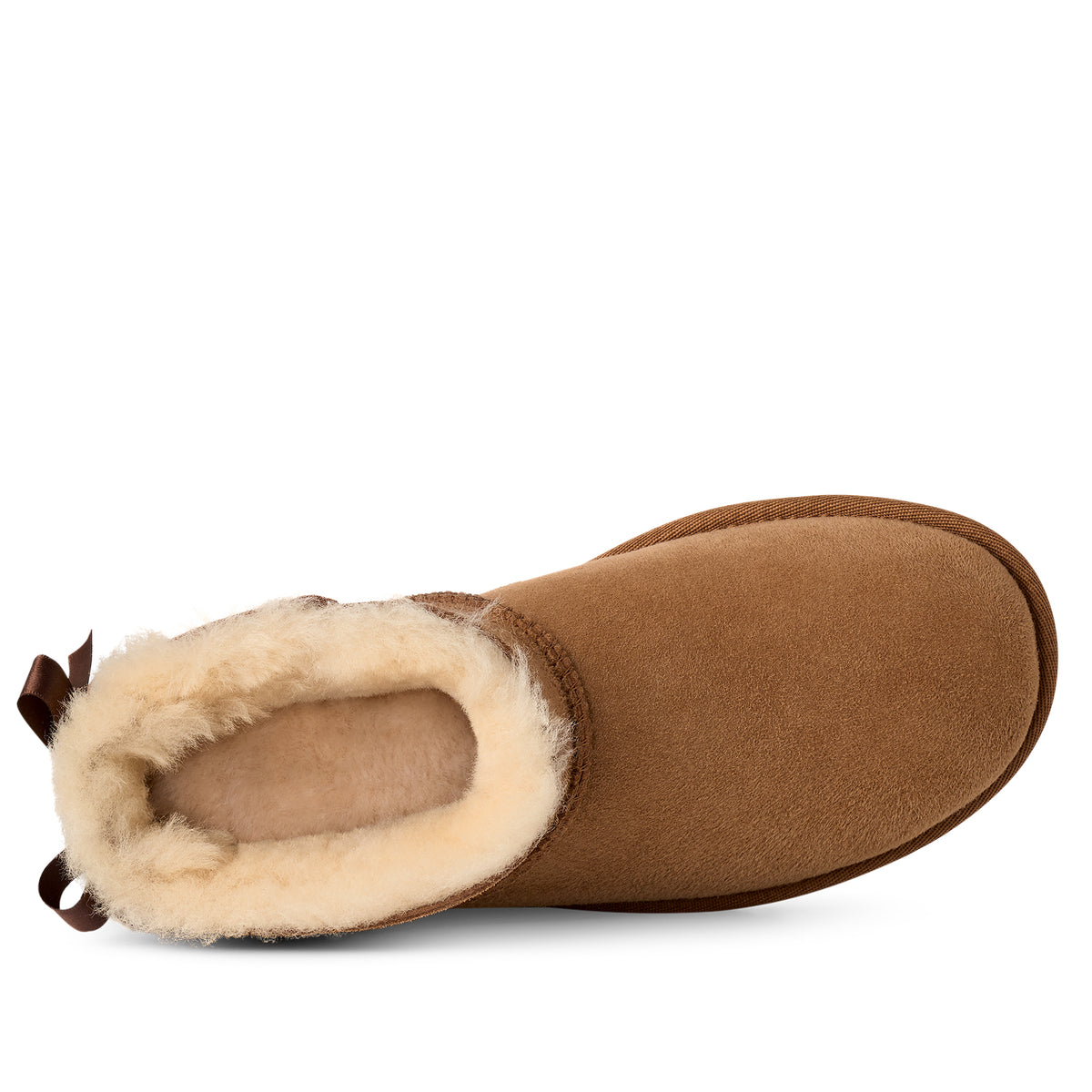 UGG ULTRA MINI BAILEY BOW 1185491 מגפון זמש קאמל