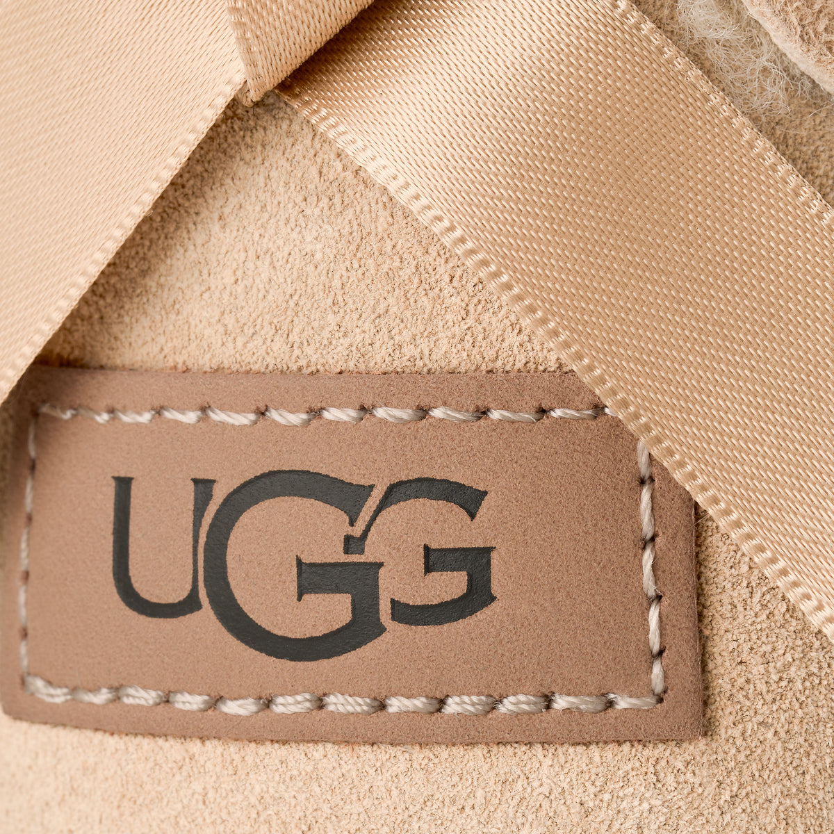 UGG ULTRA MINI BAILEY BOW 1185491 מגפון זמש חול