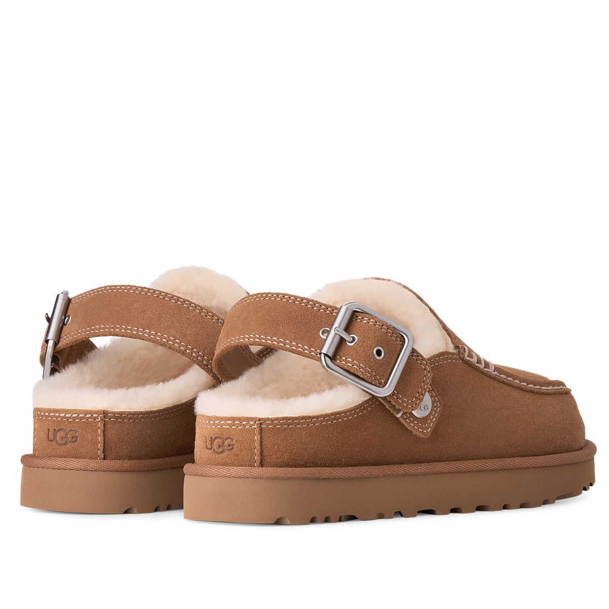 UGG Goldenstar Evelina Clog 1180251 קאמל כפכף זמש מרופד