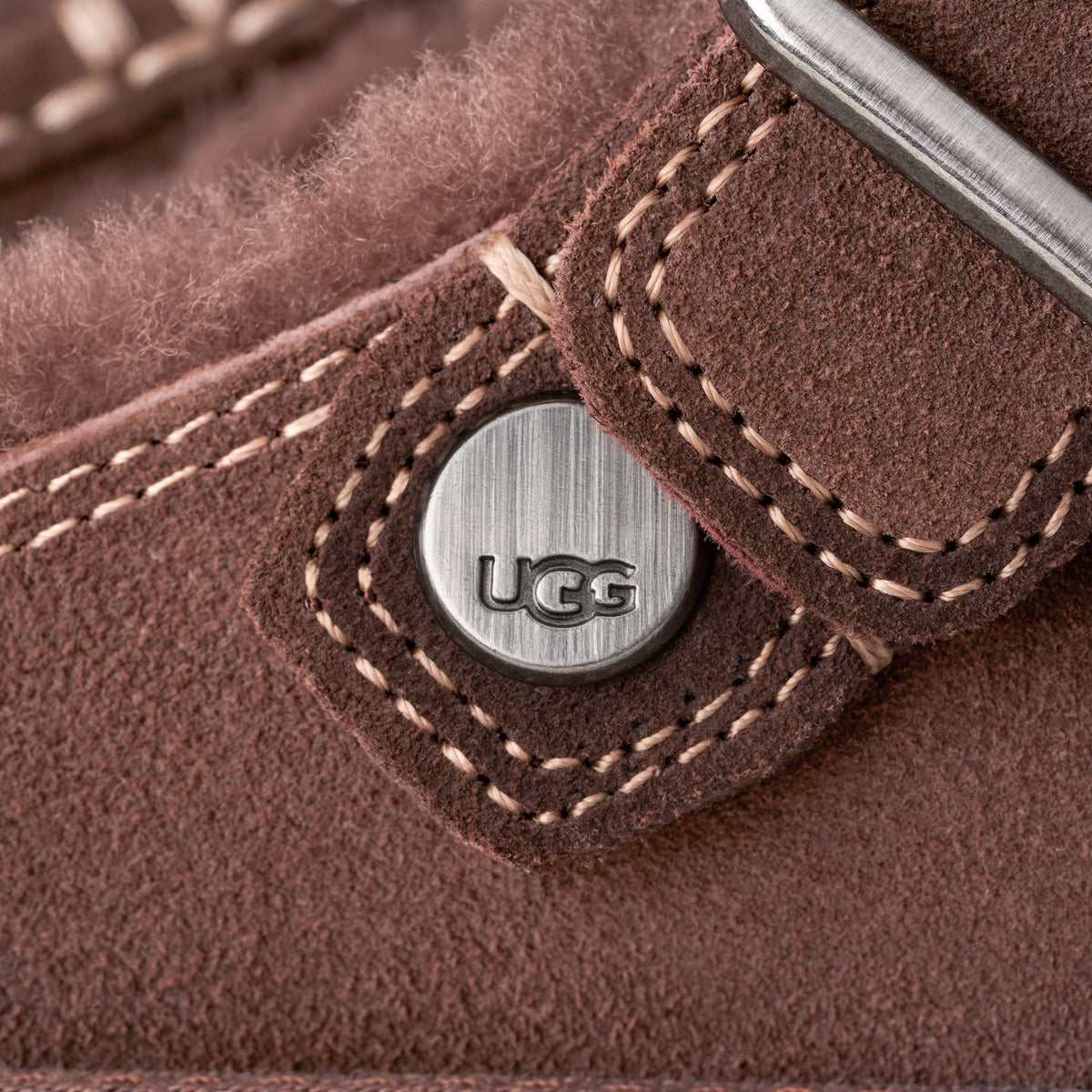 UGG Goldenstar Evelina Clog 1180251 כפכף זמש מרופד חום