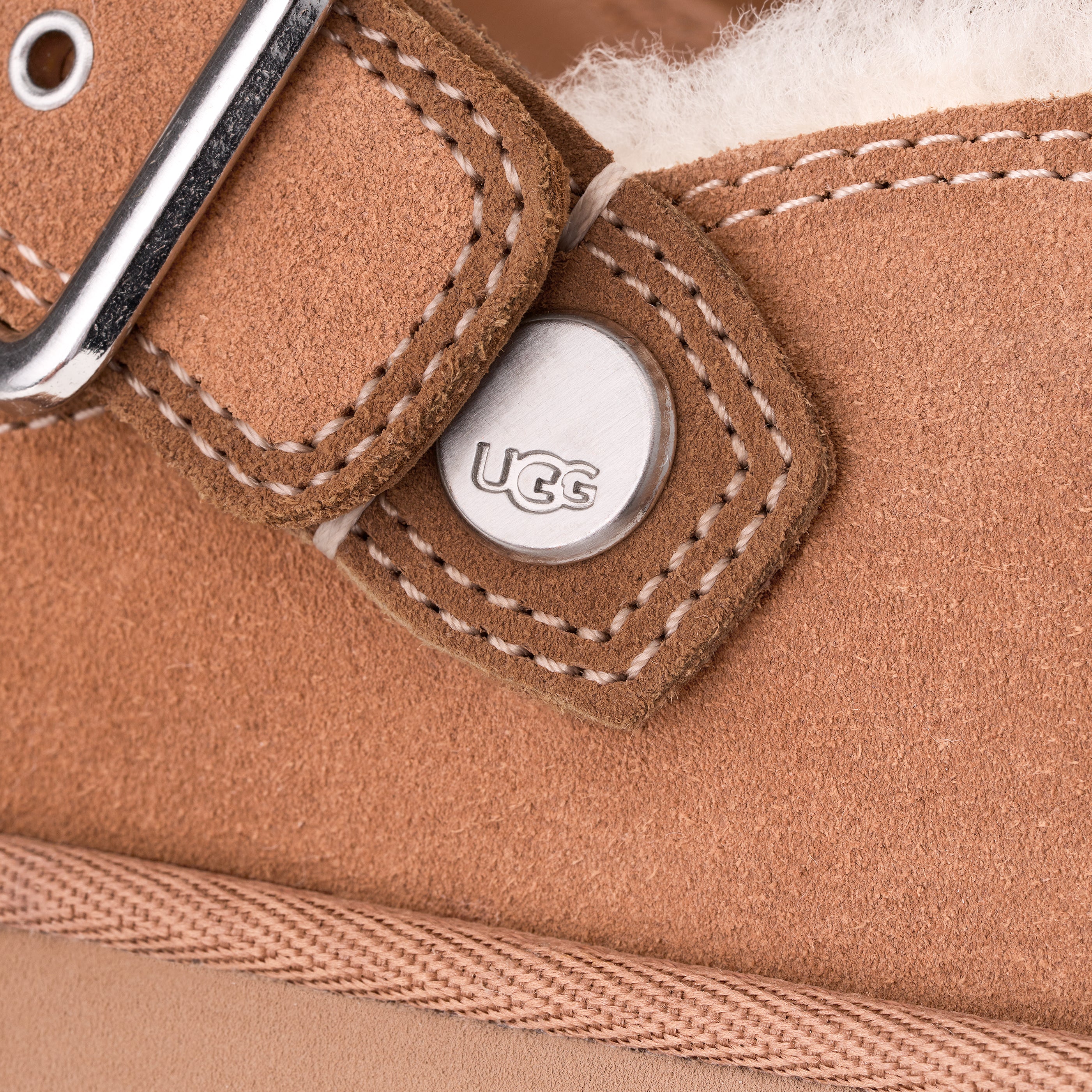 UGG Goldenstar Evelina Clog 1180251 קאמל כפכף זמש מרופד