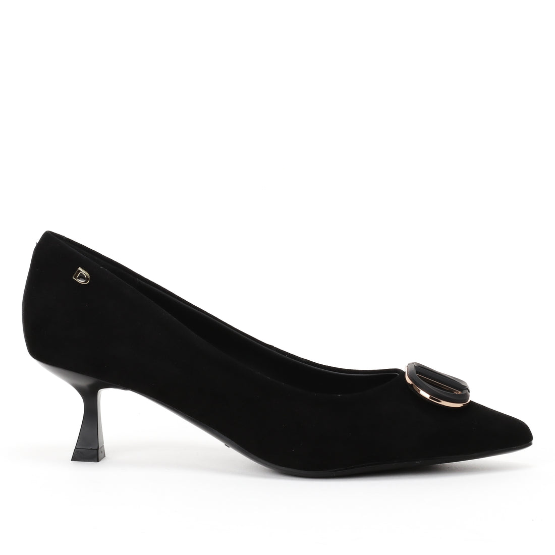 DSTINA T62170D שחור סירה זמש עקב קיטן bingo-shoes
