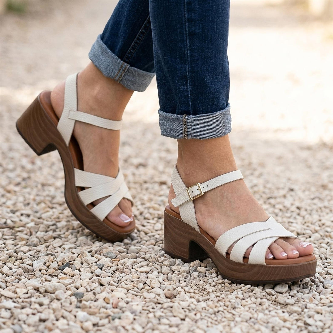 סנדל Sandals בצבע בז